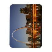 Gateway Arch St. Louis Mississippi bei Nacht Magnet (Vertikal)