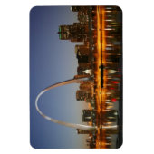 Gateway Arch St. Louis Mississippi bei Nacht Magnet (Vertikal)