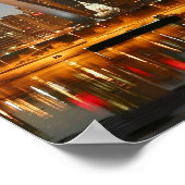 Gateway Arch St. Louis Mississippi bei Nacht Poster (Ecke)