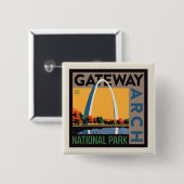 Gateway Arch | St. Louis, Missouri Button (Vorne & Hinten)
