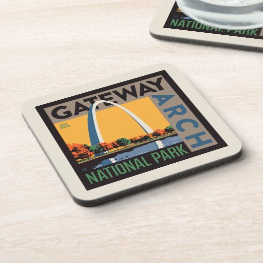 Gateway Arch | St. Louis, Missouri Getränkeuntersetzer (Linke Seite)