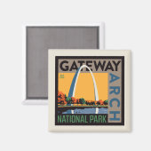 Gateway Arch | St. Louis, Missouri Magnet (Vorderseite/Rückseite)