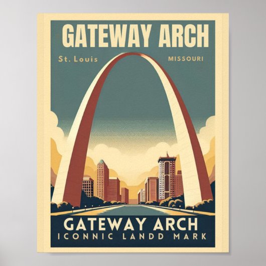 Gateway Arch - St. Louis, Missouri Poster (Vorne)