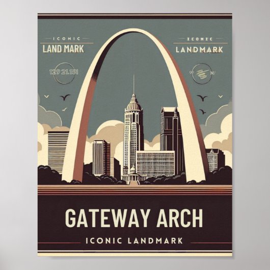 Gateway Arch - St. Louis, Missouri Poster (Vorne)