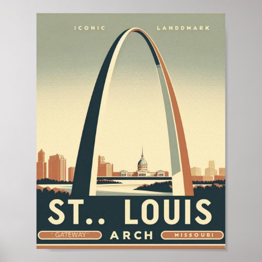 Gateway Arch - St. Louis, Missouri Poster (Vorne)