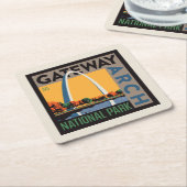 Gateway Arch | St. Louis, Missouri Rechteckiger Pappuntersetzer (angewinkelt)