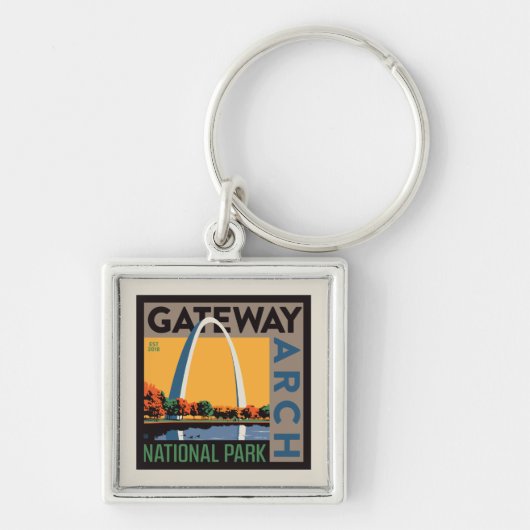 Gateway Arch | St. Louis, Missouri Schlüsselanhänger (Vorne)