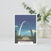 Gateway Arch, St. Louis, Missouri Travel Vintag Postkarte (Stehend Vorderseite)