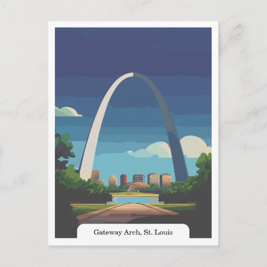 Gateway Arch, St. Louis, Missouri Travel Vintag Postkarte (Vorderseite)