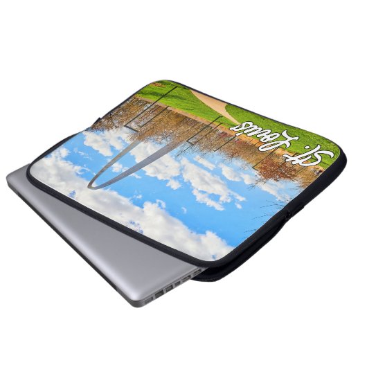 Gateway Arch, St. Louis, Missouri, USA Laptopschutzhülle (Vorne Knopf)