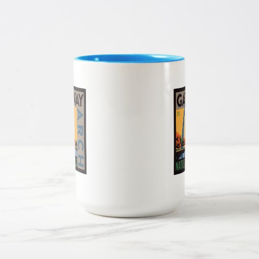 Gateway Arch | St. Louis, Missouri Zweifarbige Tasse (Mittel)