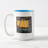 Gateway Arch | St. Louis, Missouri Zweifarbige Tasse (Links)
