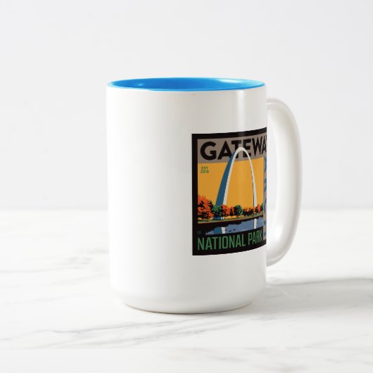 Gateway Arch | St. Louis, Missouri Zweifarbige Tasse (VorderseiteRechts)