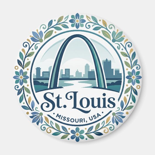 Gateway Arch USA Magnet (Vorne)