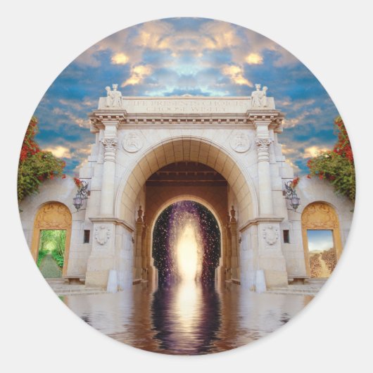 Gateway-Aufkleber Runder Aufkleber (Vorderseite)