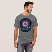 Gateway Cosmos Black Hole Sci-Fi T-Shirt (Vorne ganz)
