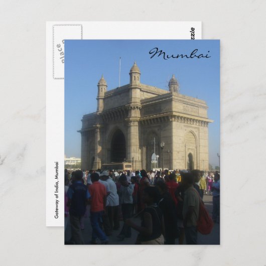 Gateway Mumbai Postkarte (Vorne/Hinten)