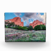 Gateway Rocks Garden of Gods Foto Block (Vorderseite)