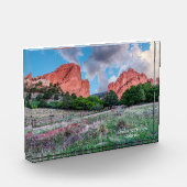 Gateway Rocks Garden of Gods Foto Block (Links)