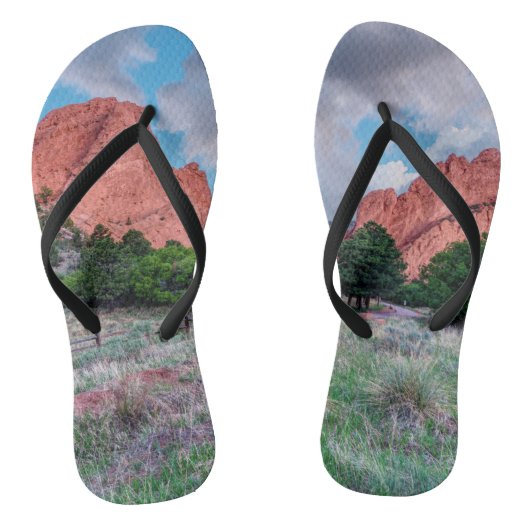 Gateway Rocks Garden of the Gods Flip Flops Badesandalen (Fußbett)