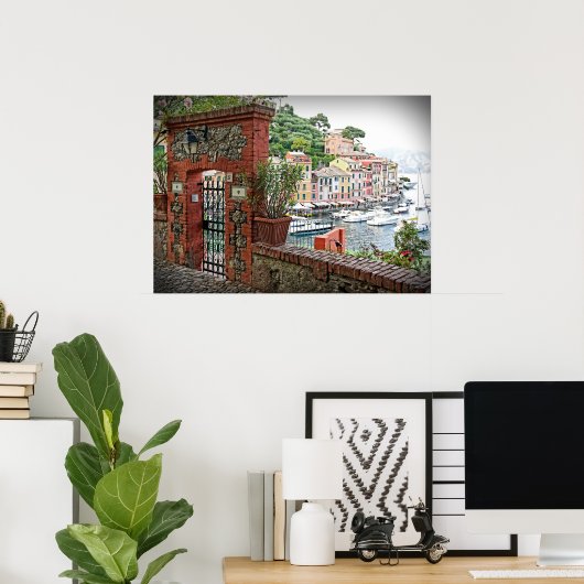 Gateway to Paradise - Portofino, Italien-Poster Poster (Heimbüro)