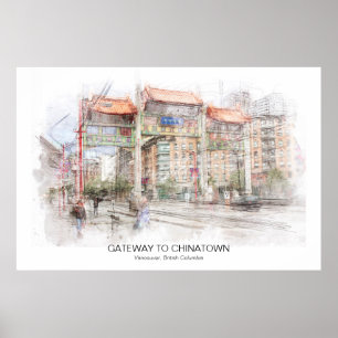 Gateway zu Chinatown Vancouver ID711 Poster
