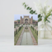 Gateway zu Taj Mahal, Indien Postkarte (Stehend Vorderseite)