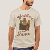Gather and Game Funny Erntedank Spielspaziergang T-Shirt (Vorderseite)