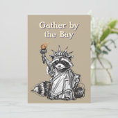 Gather by the Bay Liberty 250 Celebration Einladung (Stehend Vorderseite)