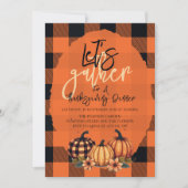 Gather Erntedank Dinner Herbsternte lass Einladung (Vorderseite)