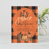Gather Erntedank Dinner Herbsternte lass Einladung (Stehend Vorderseite)