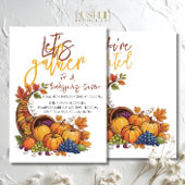 Gather Erntedank Dinner Herbsternte lass Einladung