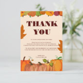 "Gather & Give Danke: Treten Sie uns für einen Ern Dankeskarte (Stehend Vorderseite)