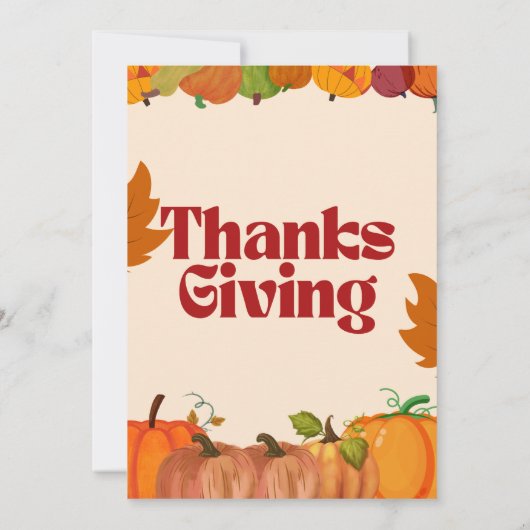 "Gather & Give Danke: Treten Sie uns für einen Ern Einladung (Rückseite)