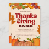 "Gather & Give Danke: Treten Sie uns für einen Ern Einladung (Vorne/Hinten)