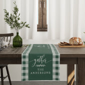 Gather Green Buffalo Karo Fall Erntedank Kurzer Tischläufer