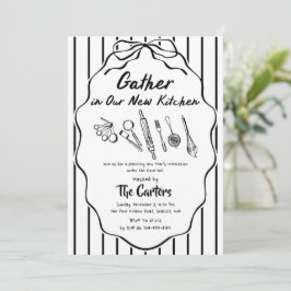 Gather in Our New Kitchen Housewarming Einladung