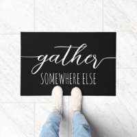 Gather irgendwo anders Spaß Introvert Black