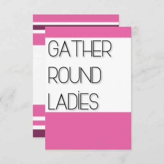 Gather Round Ladys (Vorne/Hinten)