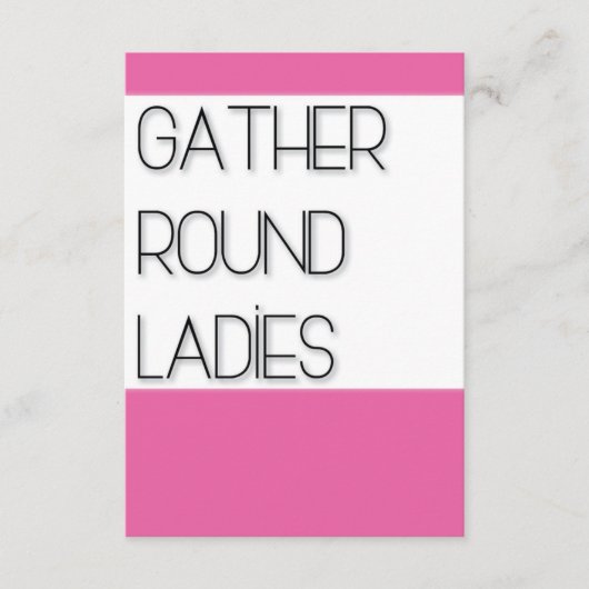 Gather Round Ladys (Vorderseite)