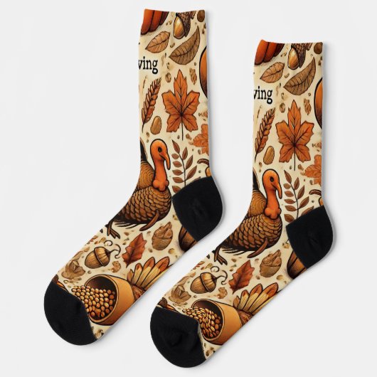 Gather 'Round the Table Socken (Linkes Detail)