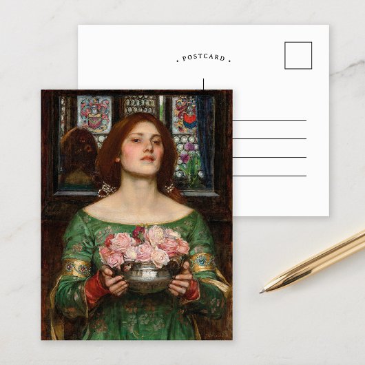 Gather Ye Rosenknospe | John William Waterhouse Postkarte