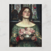 Gather Ye Rosenknospe Postkarte (Vorderseite)