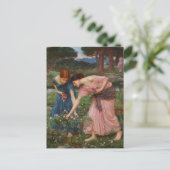 Gather Ye Rosenknospe von John W. Waterhouse Postkarte (Stehend Vorderseite)