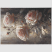 Gathered Blush Roses Decoupage Seidenpapier (Vorderseite)