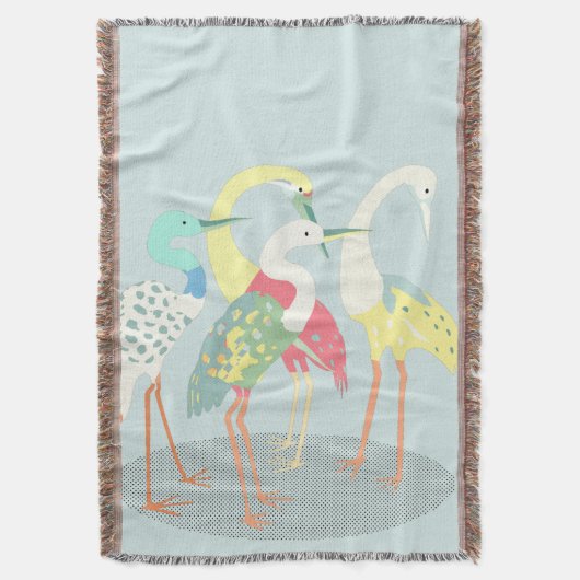 Gathered Cranes Decke (Vorderseite Vertikal)