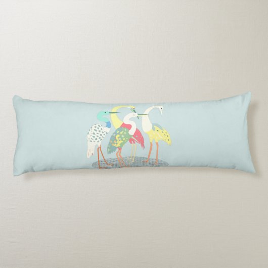 Gathered Cranes Seitenschläferkissen (Rückseite)