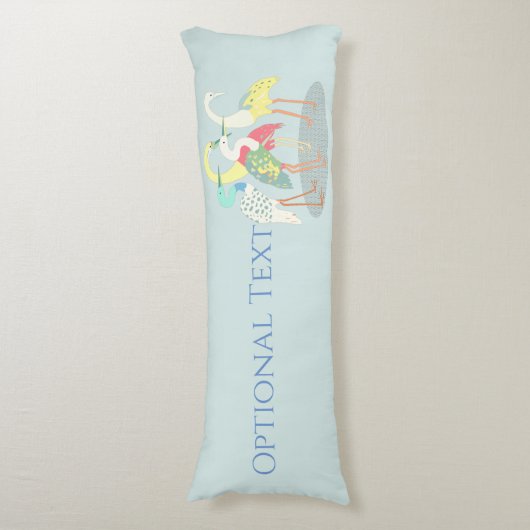 Gathered Cranes Seitenschläferkissen (Vorderseite Vertikal)