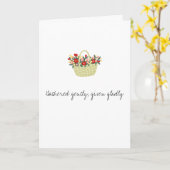 Gathered gently, given gladly card karte (Gelbe Blume)