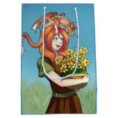 Gathering Flowers with a Dragon Mittlere Geschenktüte (Rückseite)